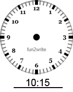 Draw the hands on the clock worksheets